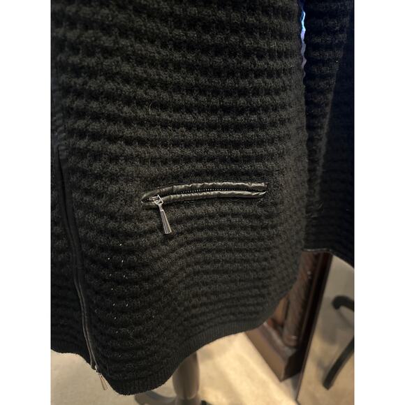 ⭐️ Women’s Boston Proper Full Zip Black Cardigan Sweater Size XL - Picture 3 of 4